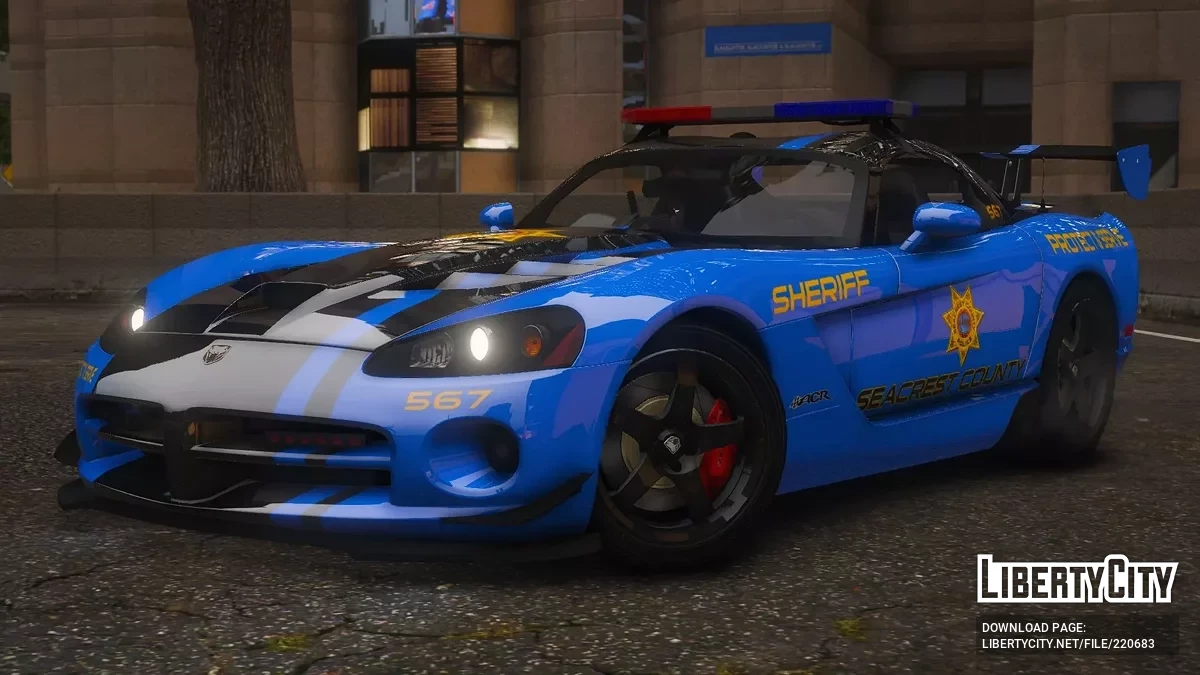 2010 Dodge Viper ACR SCPD v1.0 / GTA 5