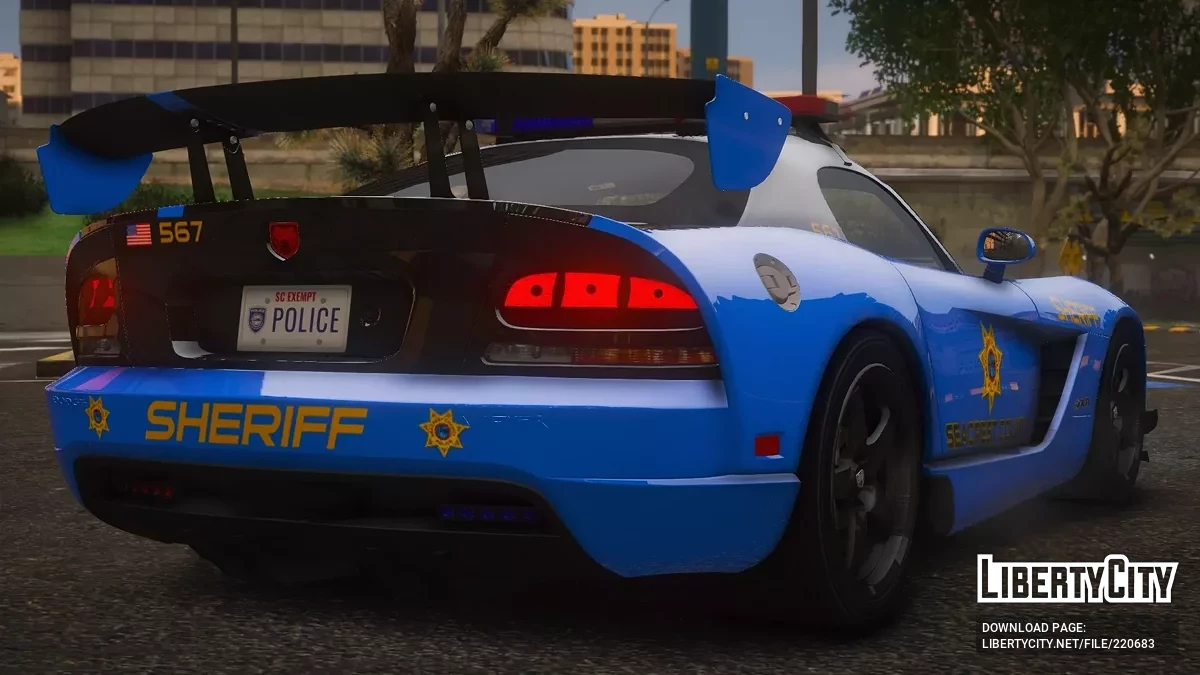 2010 Dodge Viper ACR SCPD v1.0 / GTA 5