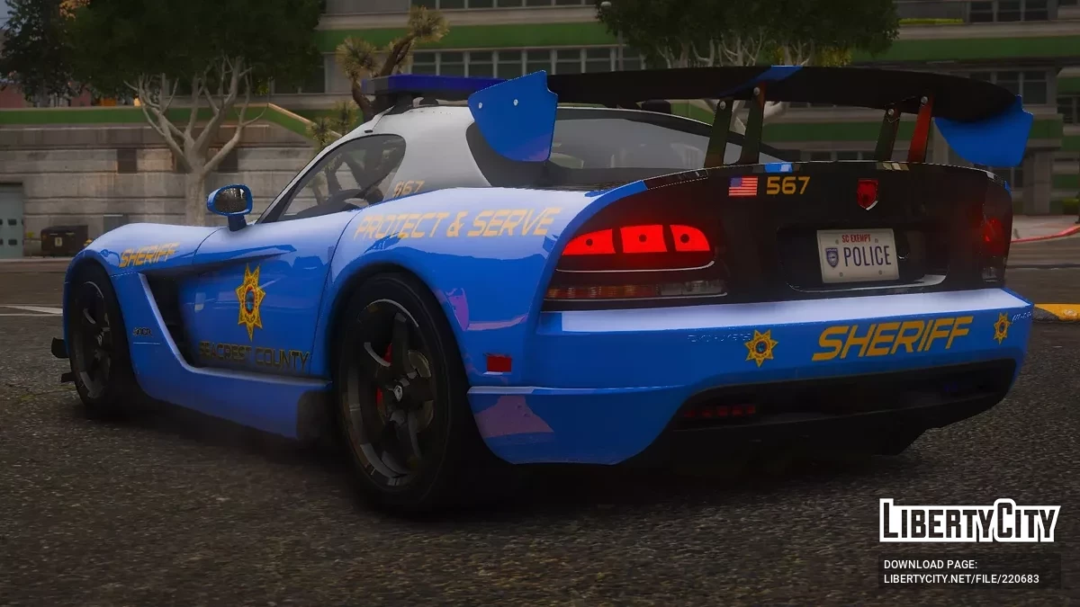 2010 Dodge Viper ACR SCPD v1.0 / GTA 5