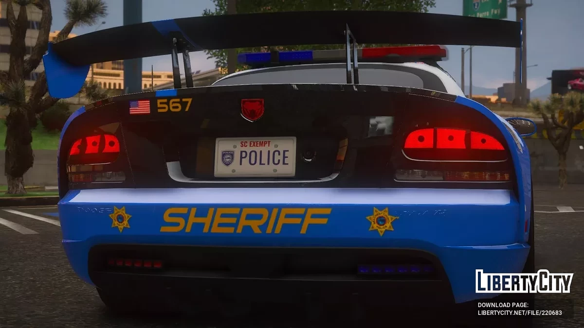 2010 Dodge Viper ACR SCPD v1.0 / GTA 5