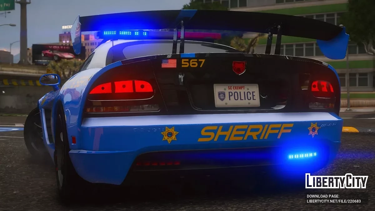 2010 Dodge Viper ACR SCPD v1.0 / GTA 5