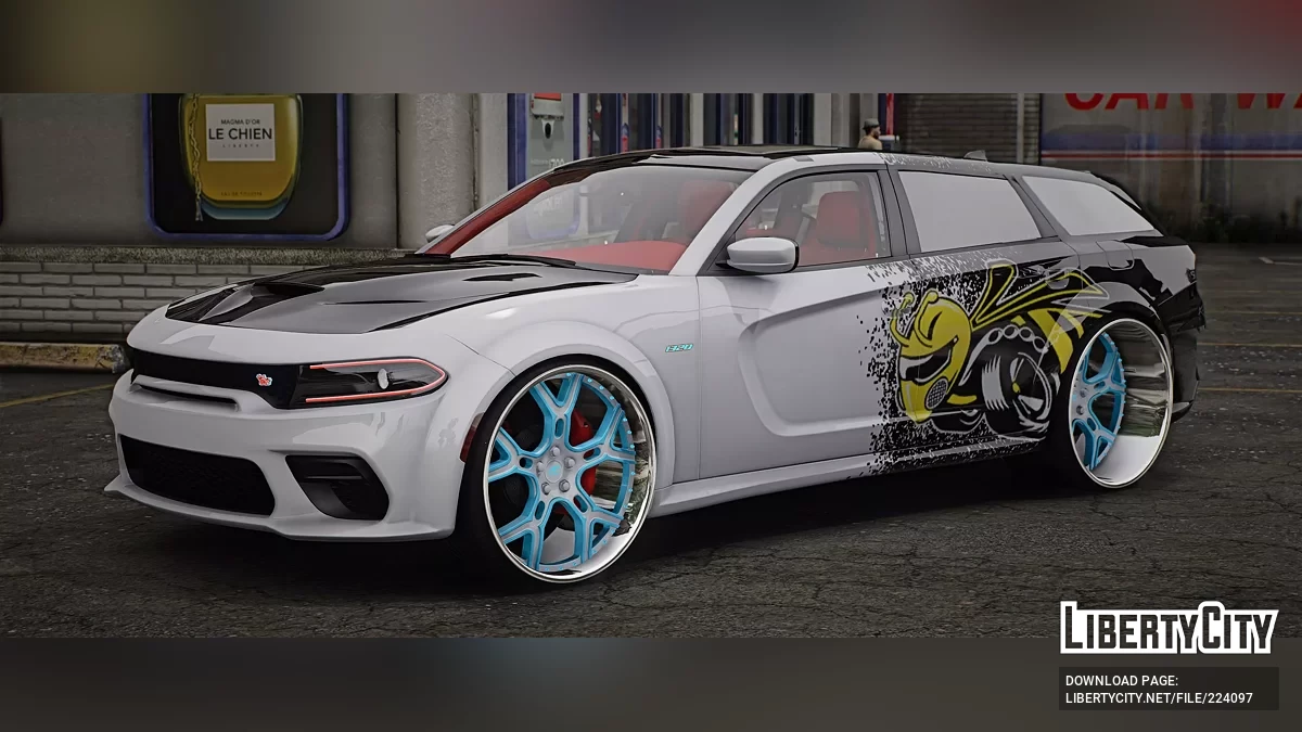 Custom 1320 Scatpack Dodge Magnum SRT en llantas forjadas Armani / GTA 5