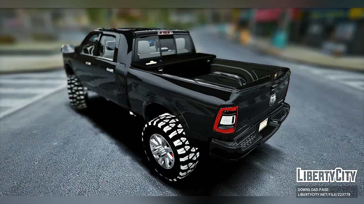 دودج رام 3500 معدلة ومرفوعة للخدمة الشاقة ليمتد 4 × 4 / جي تي أي 5