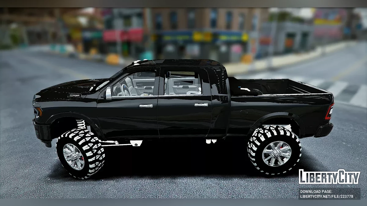 دودج رام 3500 معدلة ومرفوعة للخدمة الشاقة ليمتد 4 × 4 / جي تي أي 5