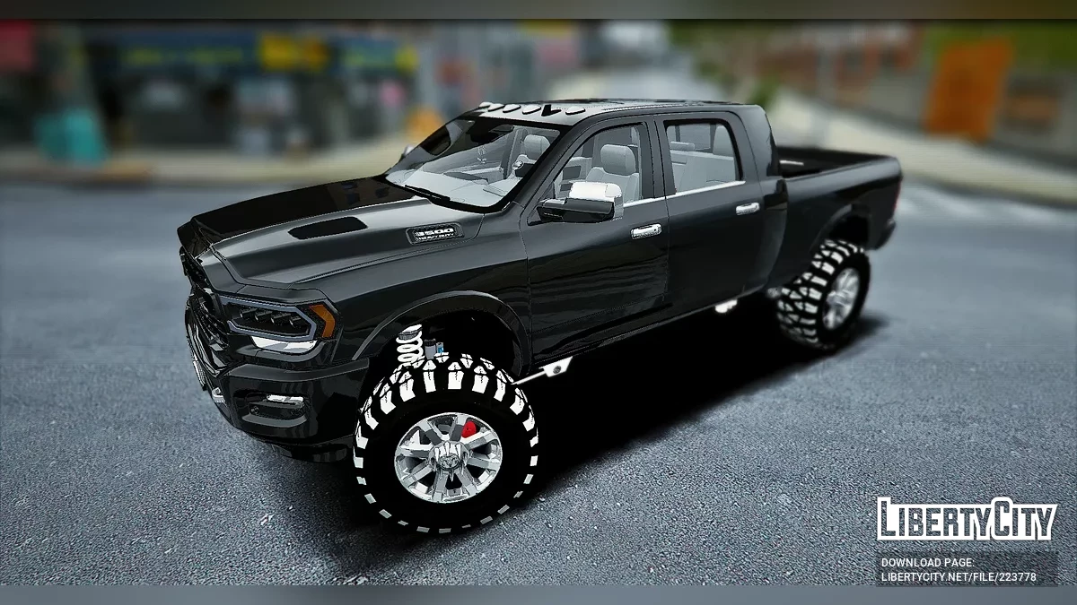 دودج رام 3500 معدلة ومرفوعة للخدمة الشاقة ليمتد 4 × 4 / جي تي أي 5