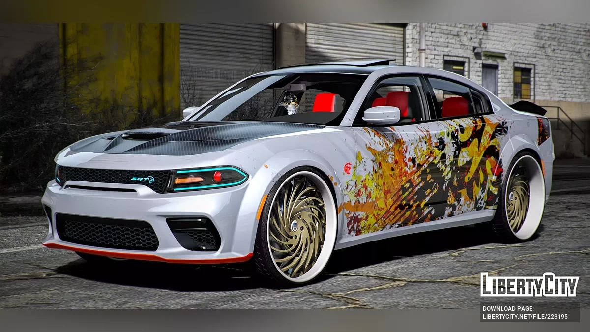 Dodge Charger Hellcat Widebody on Asanti Rims / GTA 5