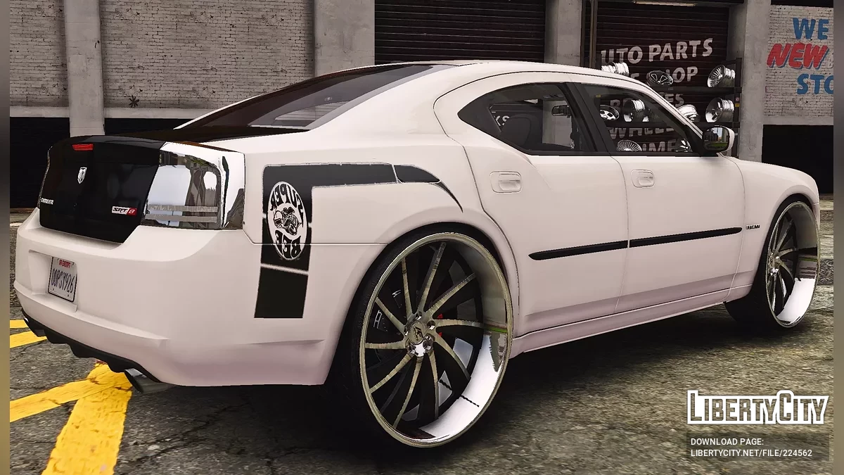 2006 Dodge Charger Scatpack SuperBee em Rodas Corleone Forged / GTA 5