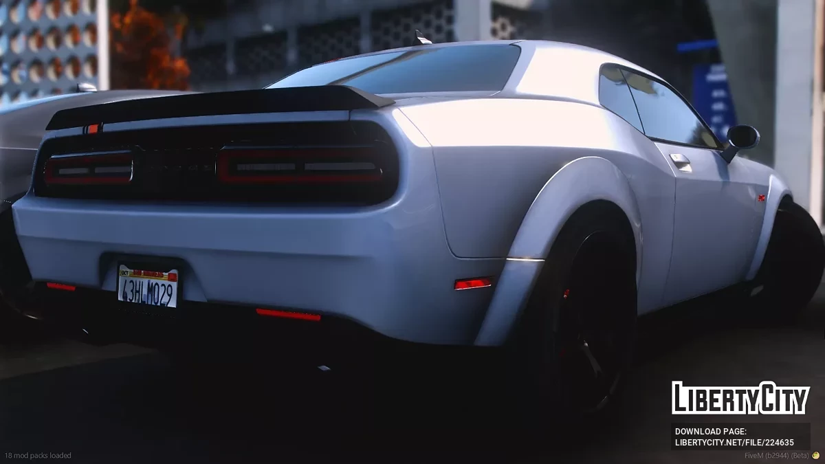 Кастомний 2022 Dodge Challenger Last Call Hemi Orange Edition Scatpack / GTA 5