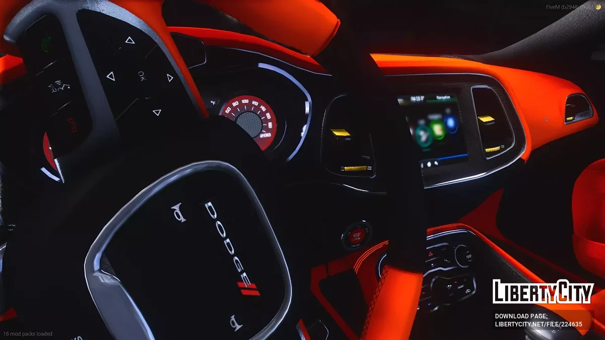 Кастомний 2022 Dodge Challenger Last Call Hemi Orange Edition Scatpack / GTA 5