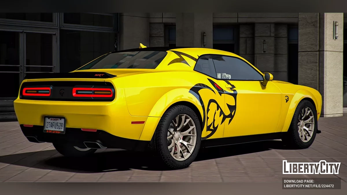 Custom Dodge Charger SRT Hellcat Redeye z akcesoriami / GTA 5