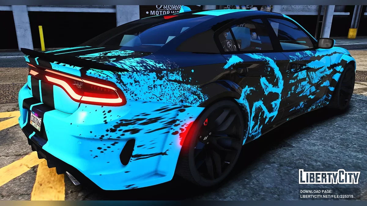 Кастомізований Dodge Charger SRT Hellcat Widebody (Багато лівреї) / GTA 5