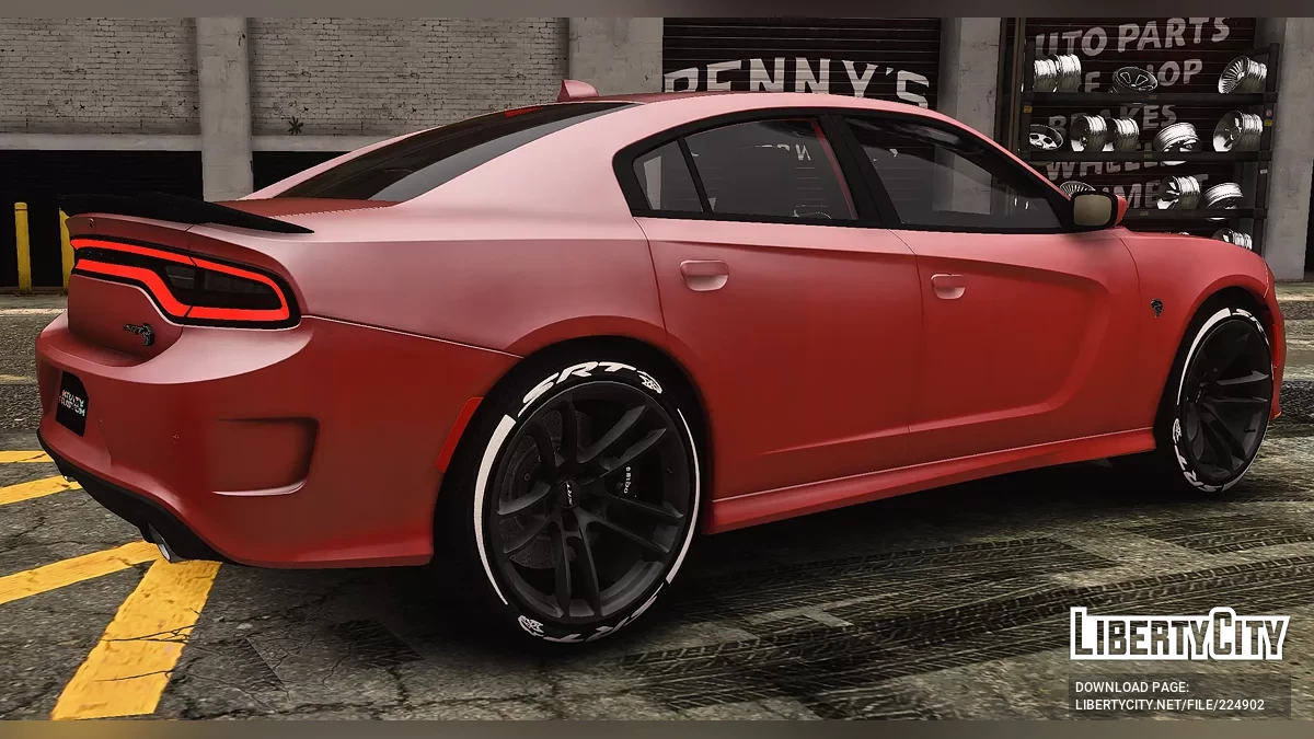 Кастомний Тюнінг Тонований Dodge Charger SRT Hellcat Scatpack / GTA 5