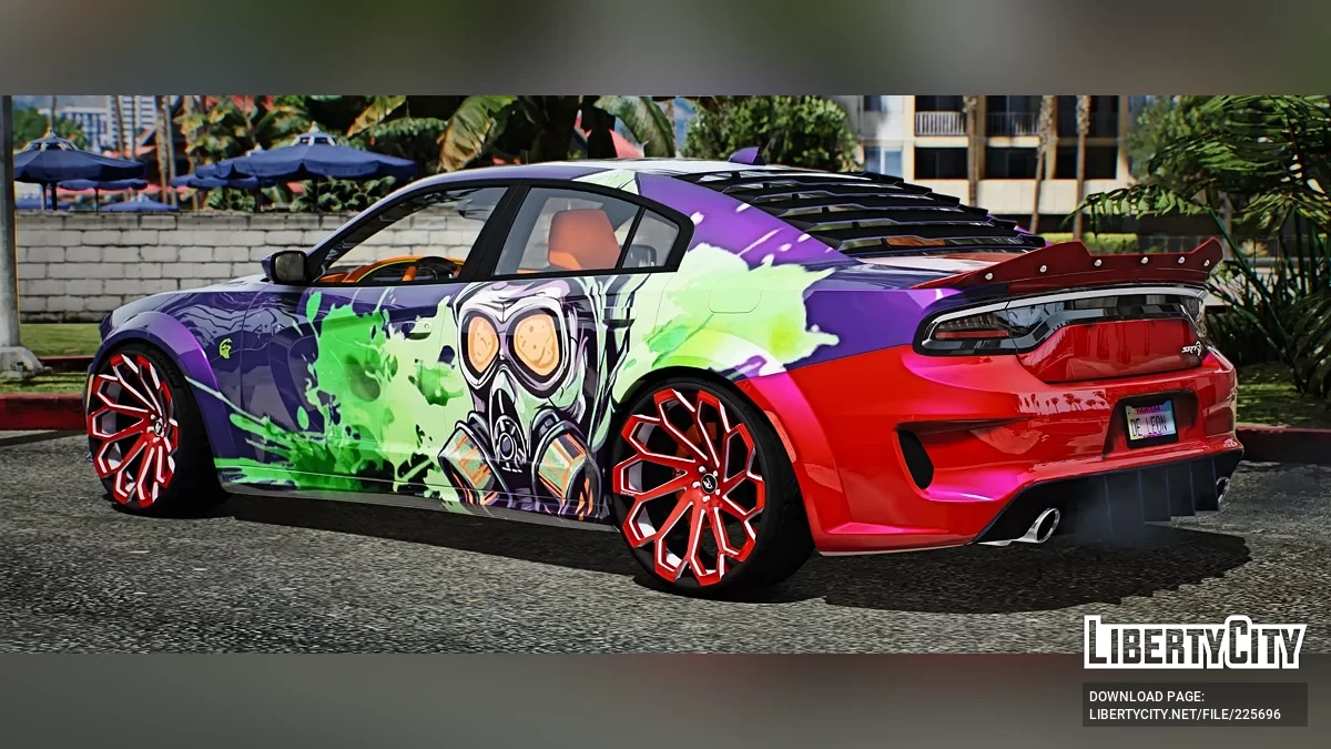 Custom Dodge Charger Hellcat Widebody on Amanis (5 Liveries) / GTA 5