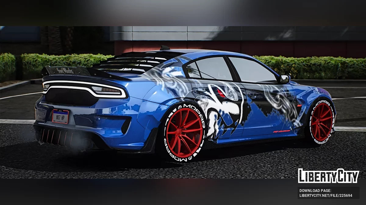 Dodge Charger Jailbreak Redeye Widebody With Chains (4 Liveries) / GTA 5