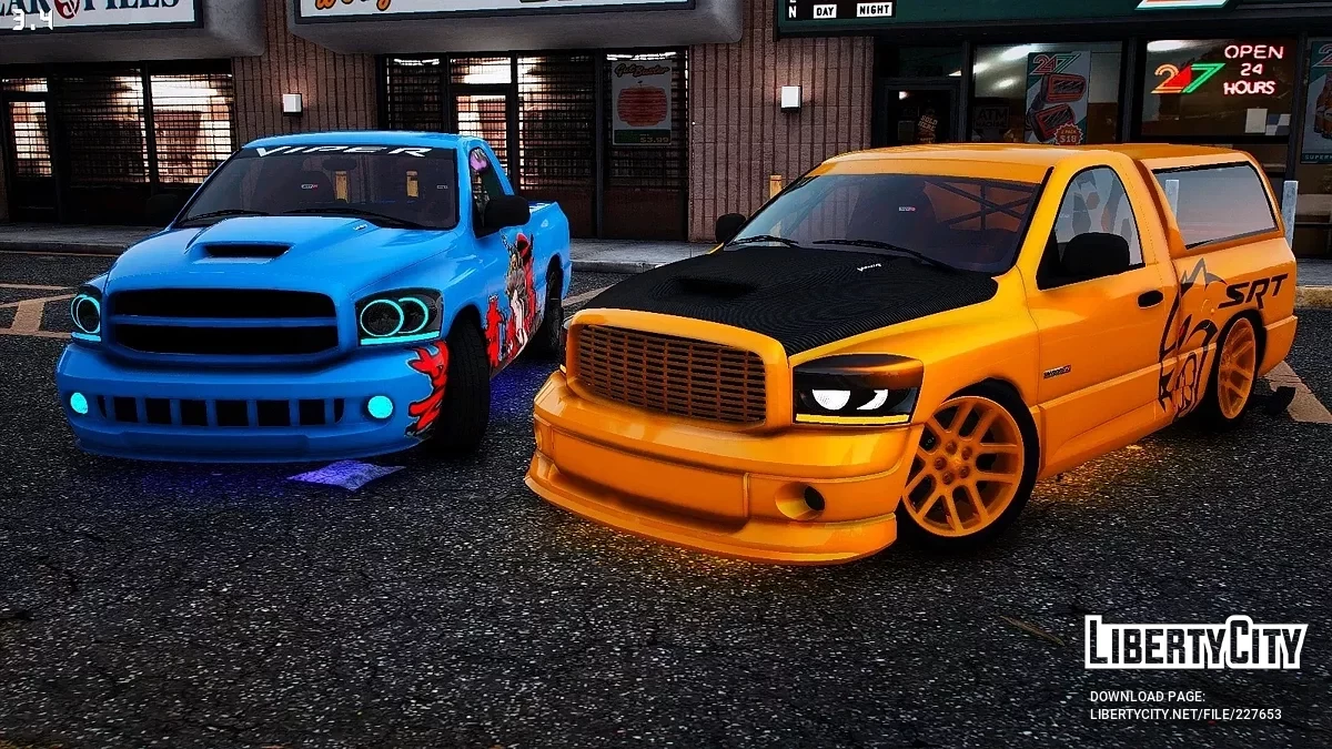 2006道奇RamSRT10 [附加 | +80调校 | LODs | 模板 | 车身涂装] / GTA 5