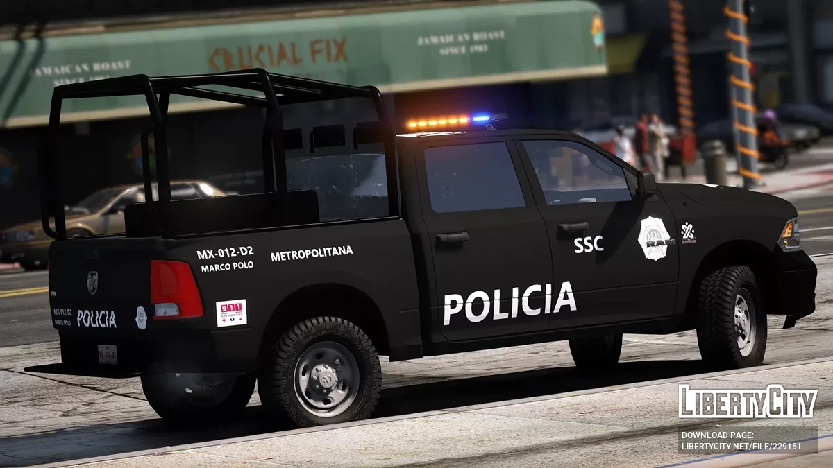 2017 Dodge Ram Поліція метрополітену Мехіко / GTA 5