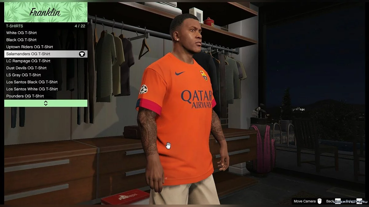 FC Barcelona T-shirt for Franklin / GTA 5