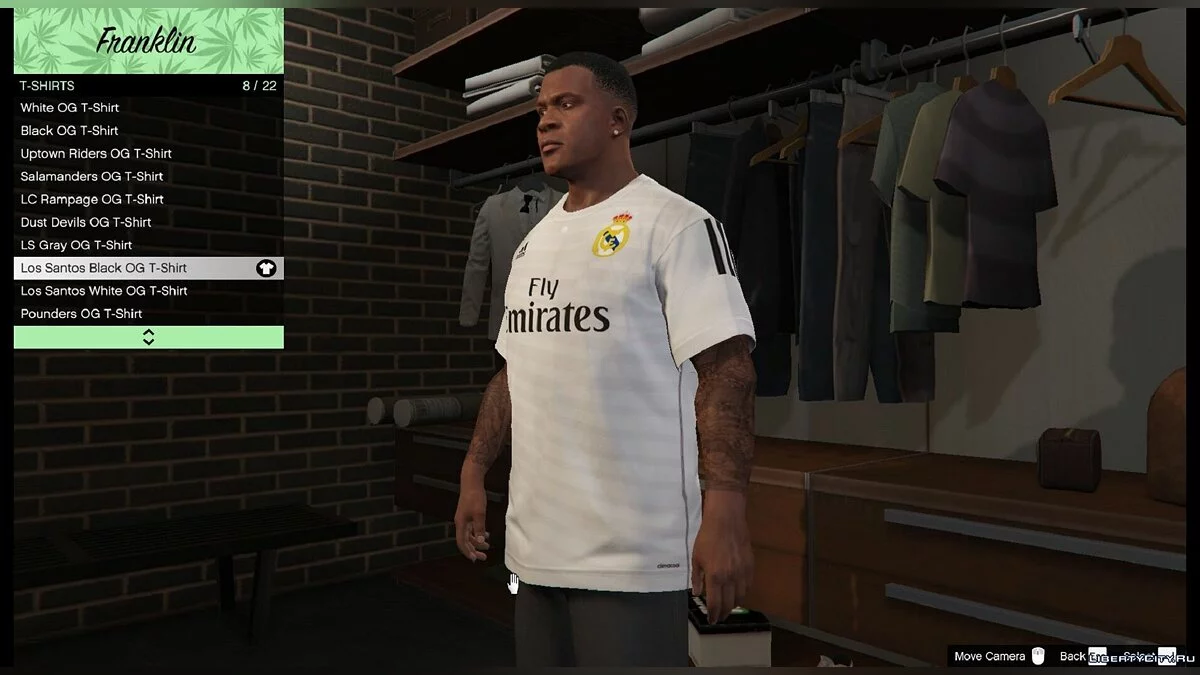 Футболка Real Madrid для Франклина / GTA 5