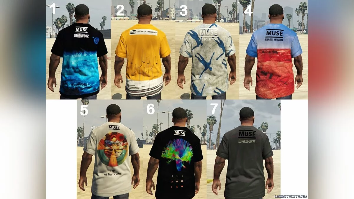Muse T-Shirt Paket / GTA 5