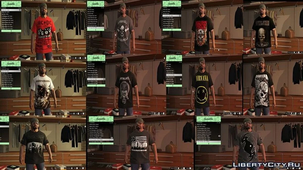Rock/Metal Band T-Shirts / GTA 5