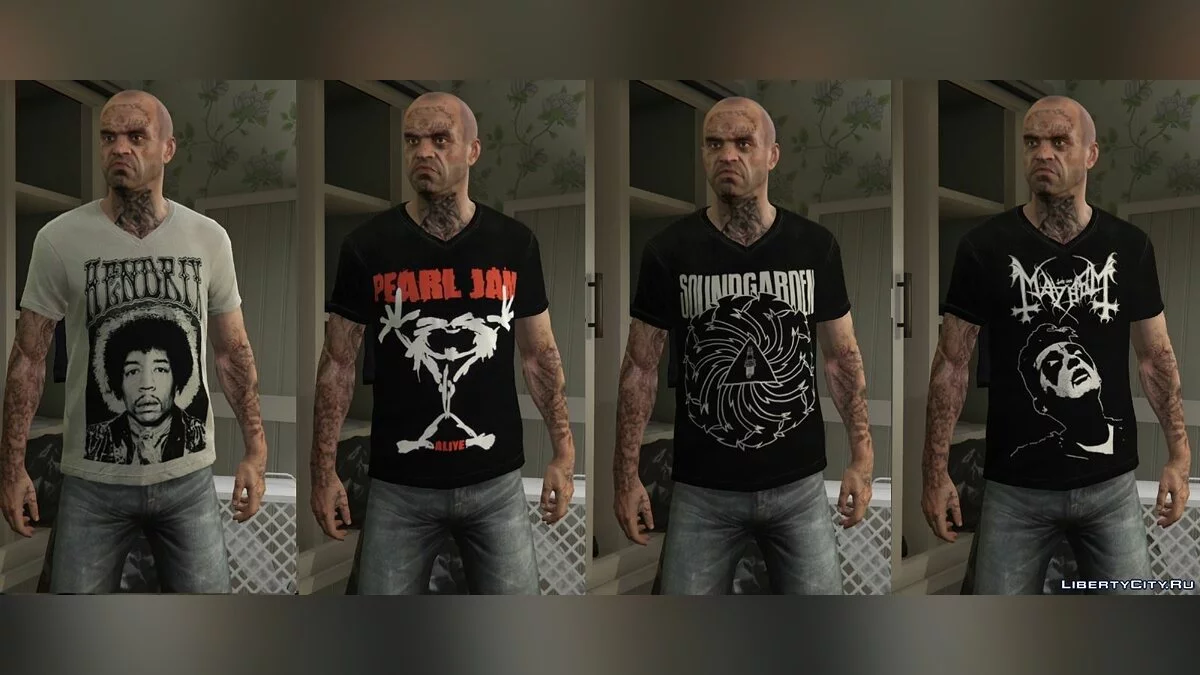 Trevor - Mega Music T-shirt Pack / GTA 5