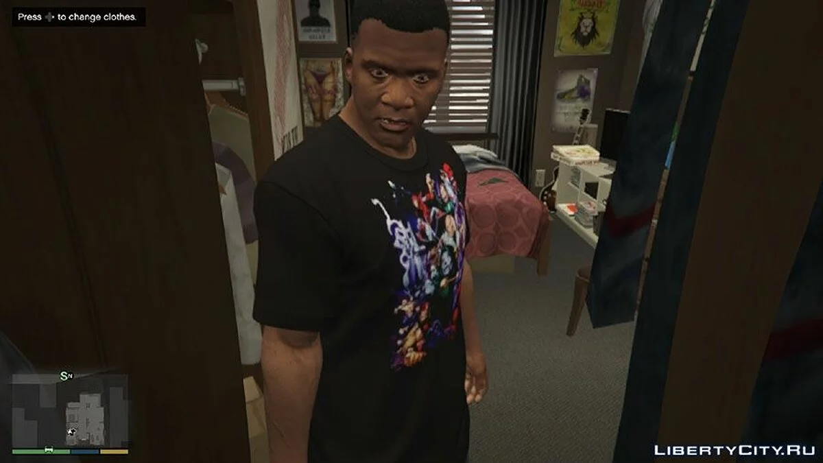 Футболка Franklin Marvel Villains v0.1 / GTA 5