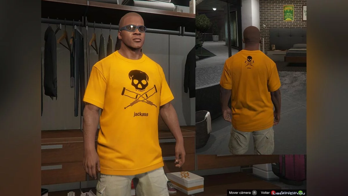 Jackass Shirts for Franklin v2.0 / GTA 5