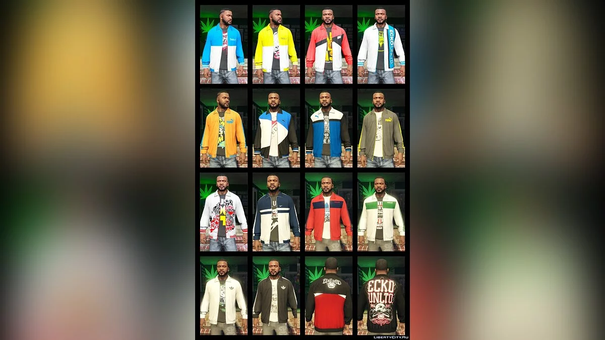 Великий набір одягу для Франкліна 3.6 / GTA 5