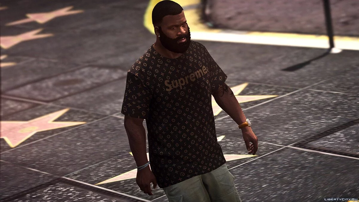 Camiseta y pantalones cortos Supreme / Franklin / GTA 5