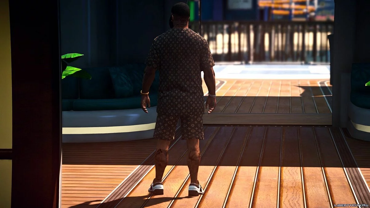 Camiseta y pantalones cortos Supreme / Franklin / GTA 5