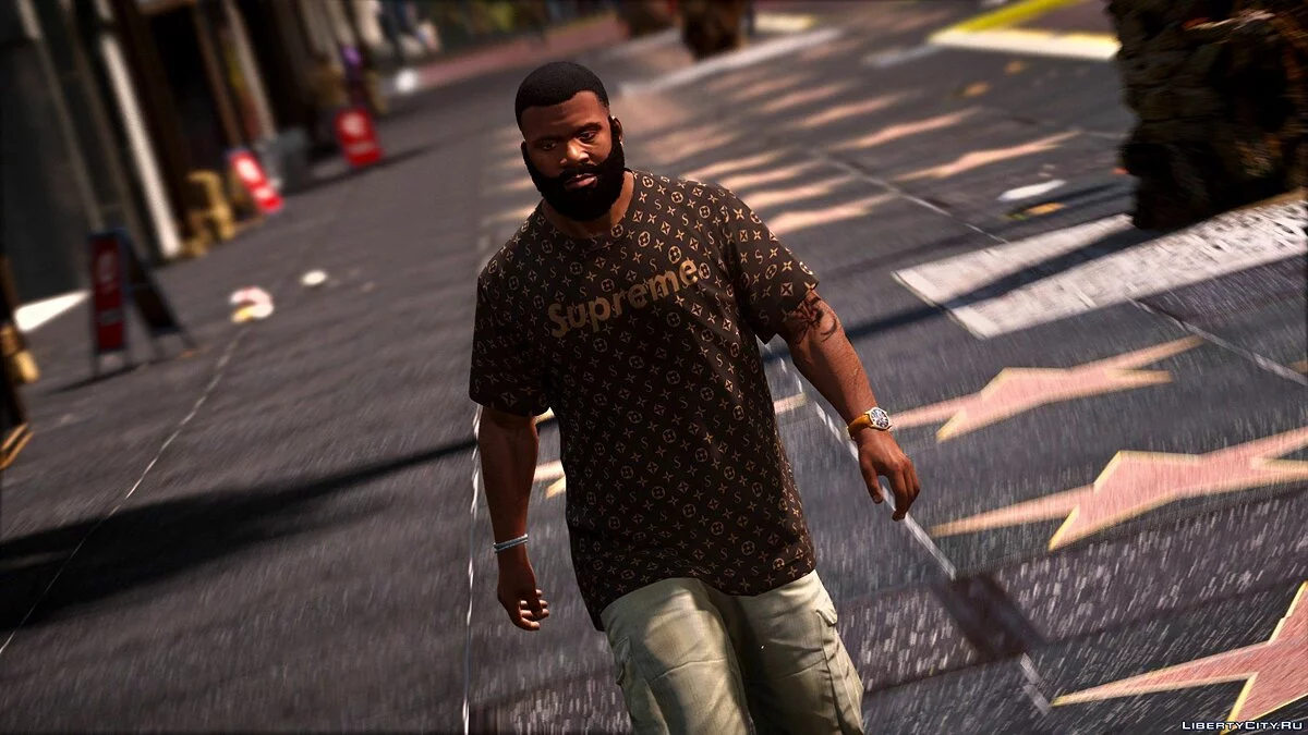Camiseta y pantalones cortos Supreme / Franklin / GTA 5