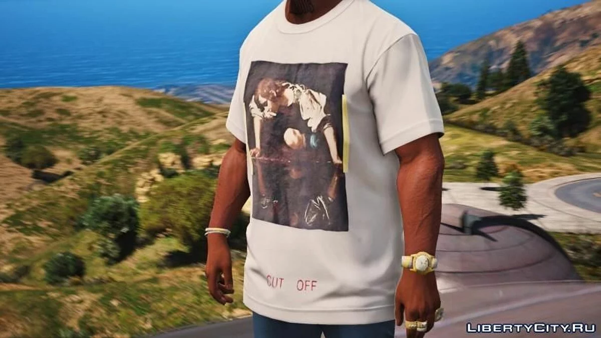 Off-White Narciso T-Shirt For Franklin / GTA 5