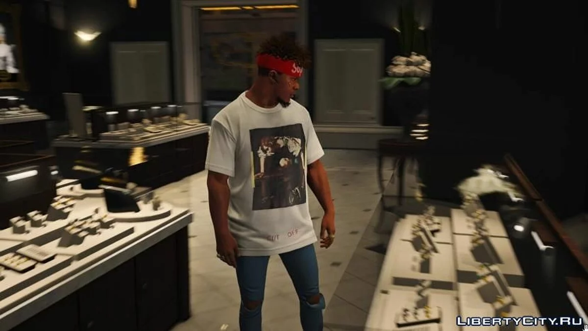Off-White Narciso T-Shirt For Franklin / GTA 5