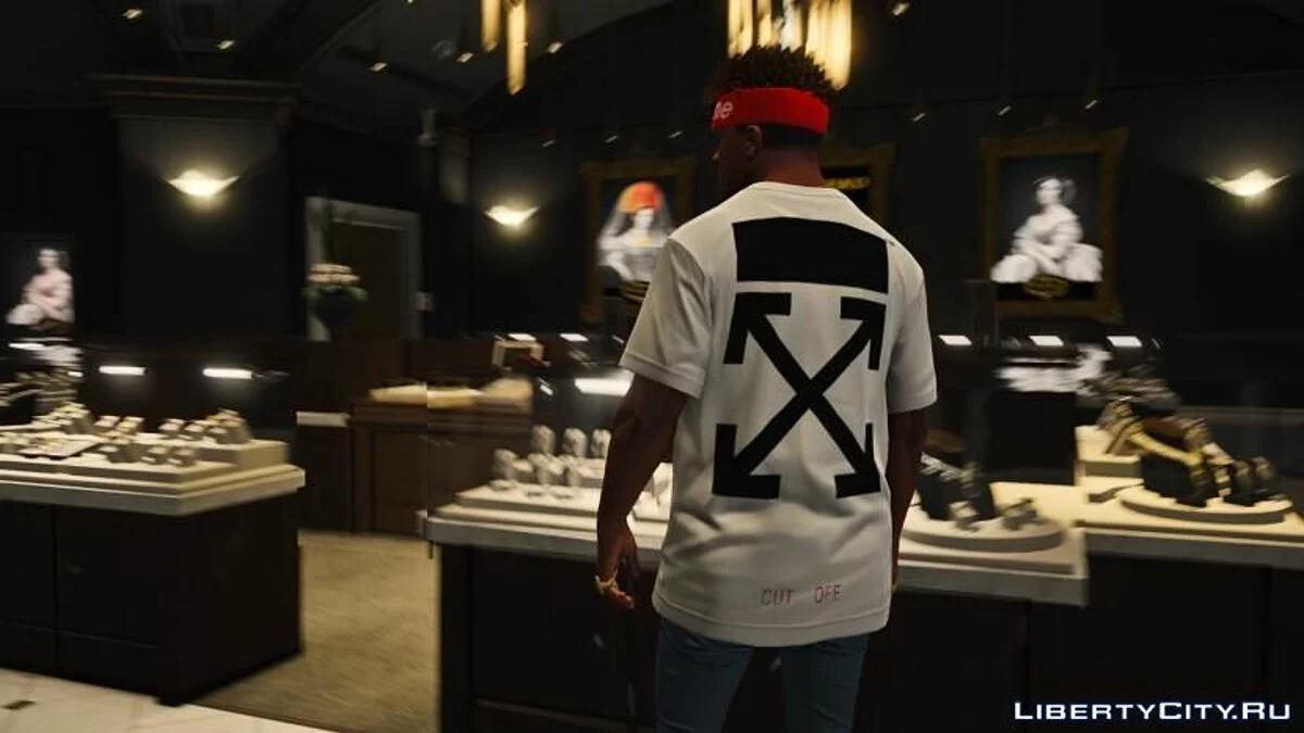 Off-White Narciso T-Shirt For Franklin / GTA 5