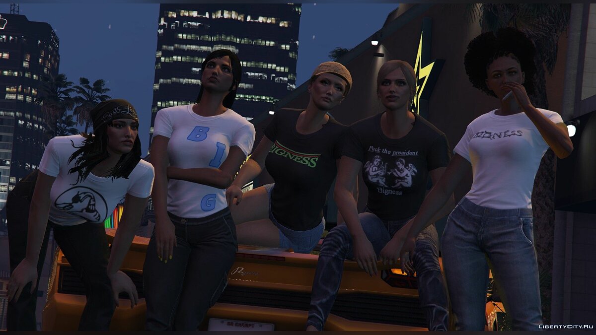 Download 9 New MP Female Bigness T-shirts 1.0 for GTA 5