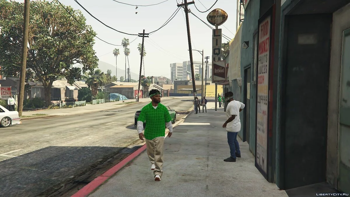 Flanelle Green Families pour Franklin 1.0 / GTA 5