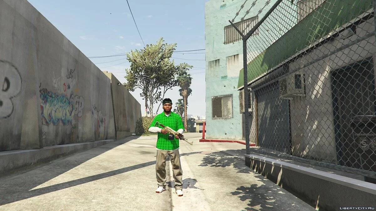 Flanelle Green Families pour Franklin 1.0 / GTA 5