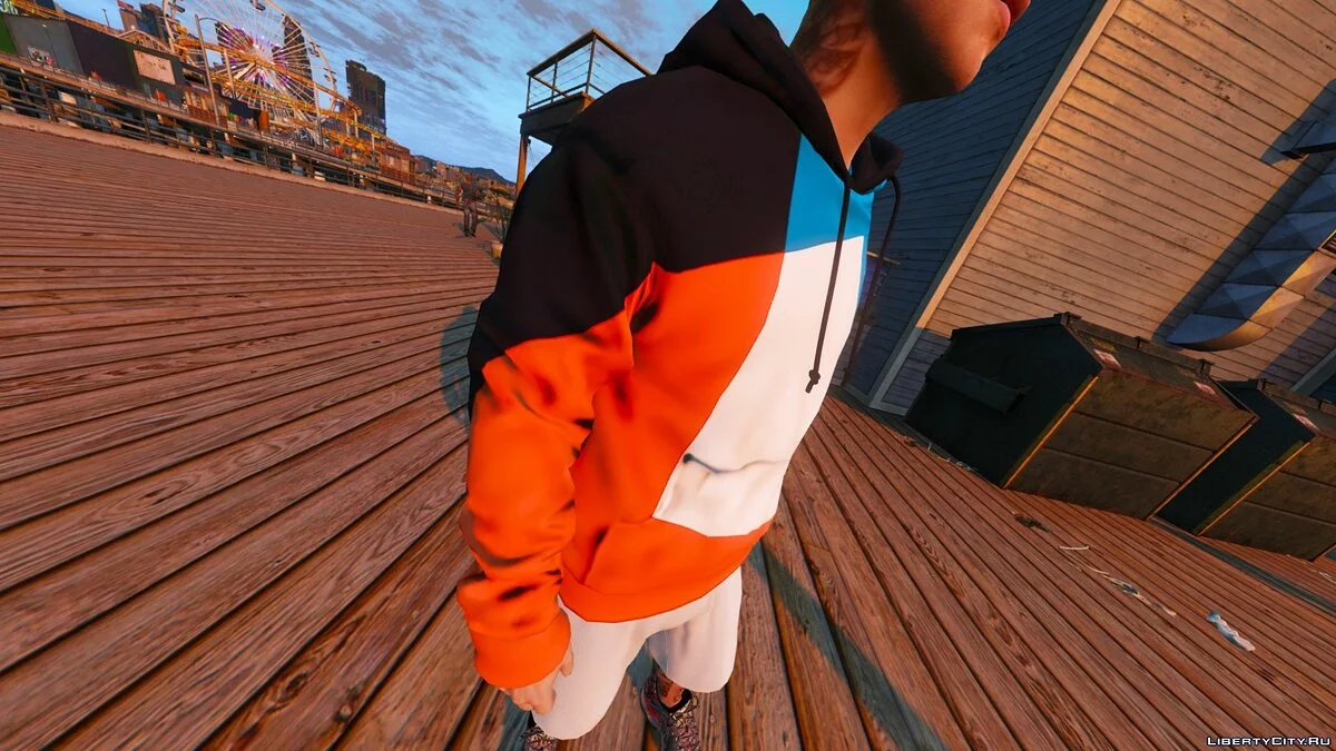 LACOSTE LIVE GEOMETRIC EFFECT PULLOVER HOODIE 1.0 / GTA 5
