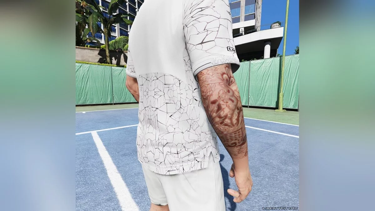 LACOSTE SPORT PRINT TECHNICAL JERSEY - X NOVAK DJOKOVIC ON COURT PREMIUM EDITION 1.0 / GTA 5