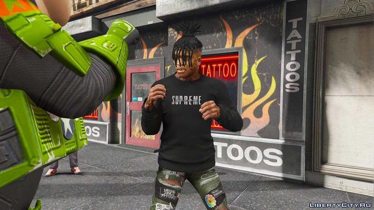 SUPREME Cat in the Hat Hooded Sweatshirt and World Famous Crewneck 1.0 / GTA 5