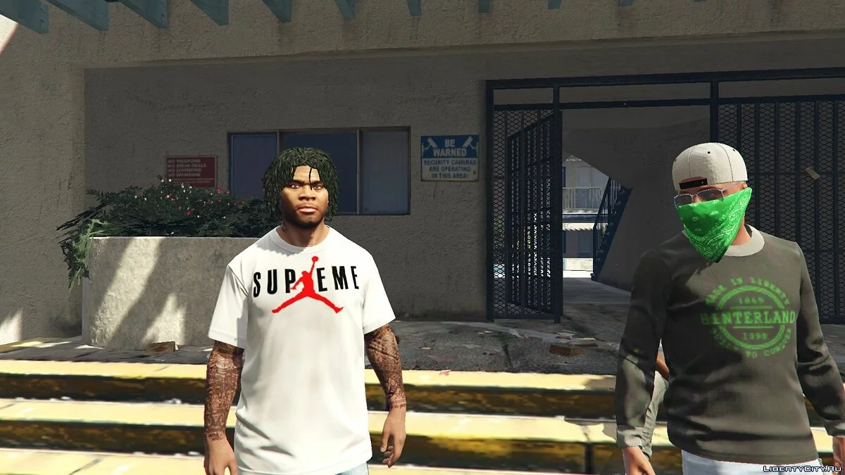 Supreme Jordan T-Shirt for Franklin 1.0 / GTA 5