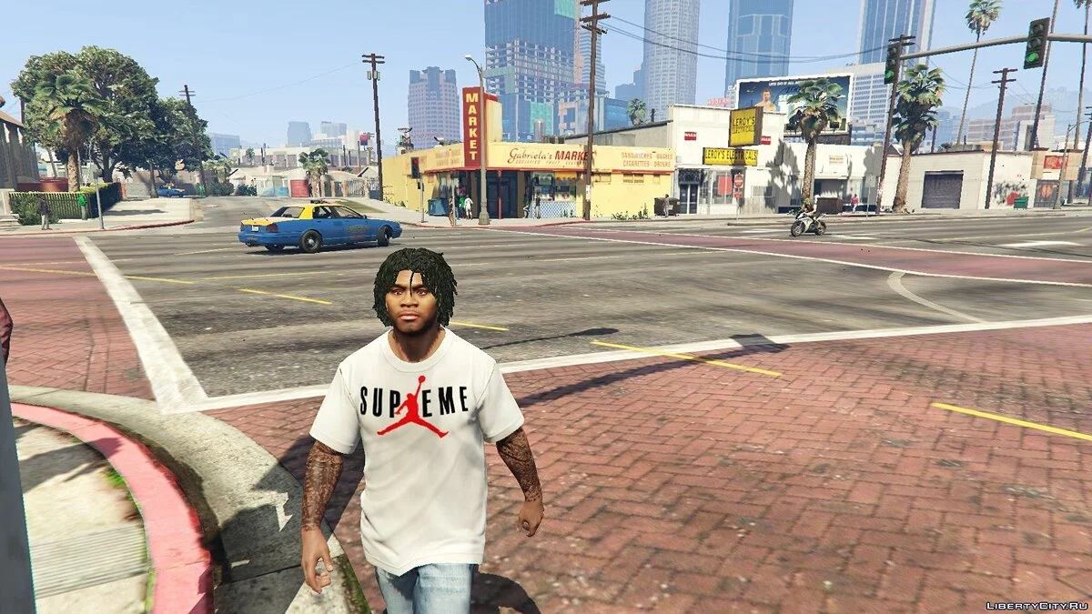 Supreme Jordan T-Shirt for Franklin 1.0 / GTA 5