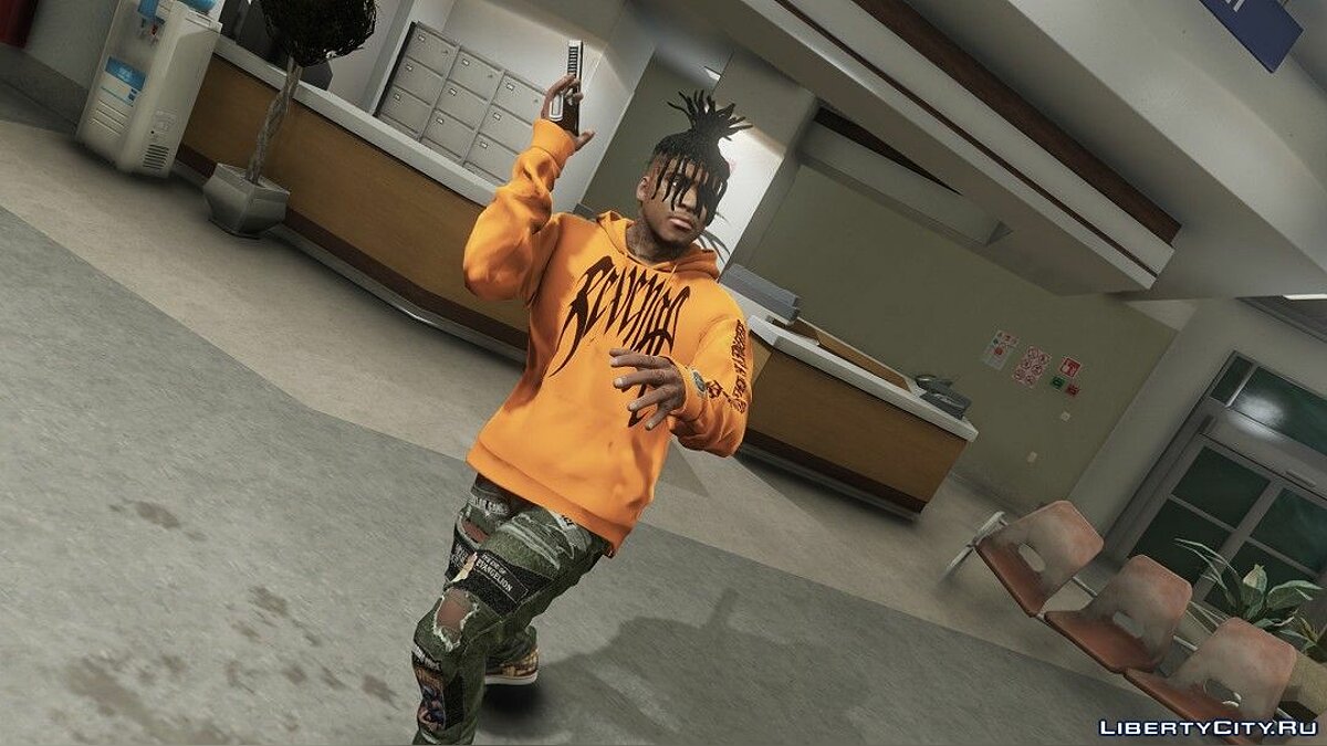 Download XXXTENTACION REVENGE hoodie pack for GTA 5