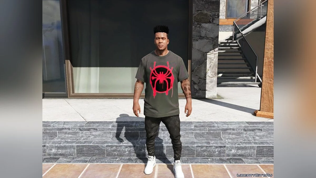 T-Shirt für Franklin mit dem Logo des Films
