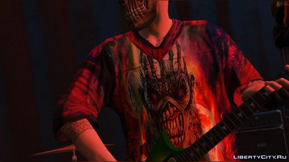 Camiseta com o logotipo da banda