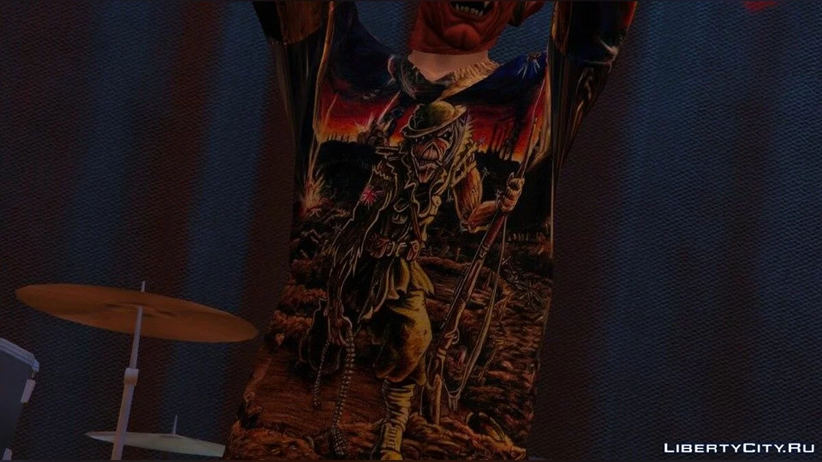 Camiseta com o logotipo da banda