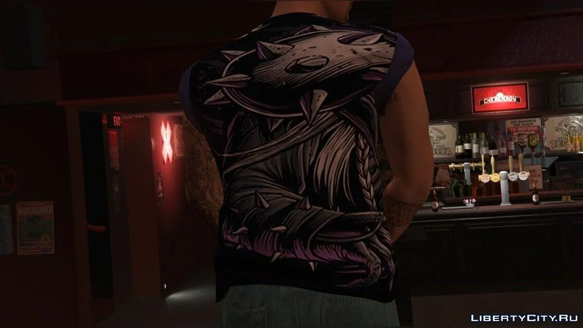 Camiseta com logotipo da banda de rock