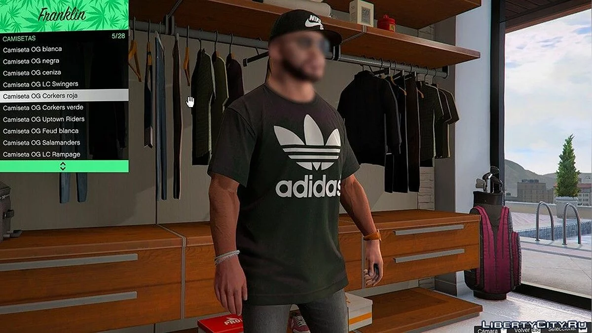 Футболка с логотипом Adidas для Франклина / GTA 5