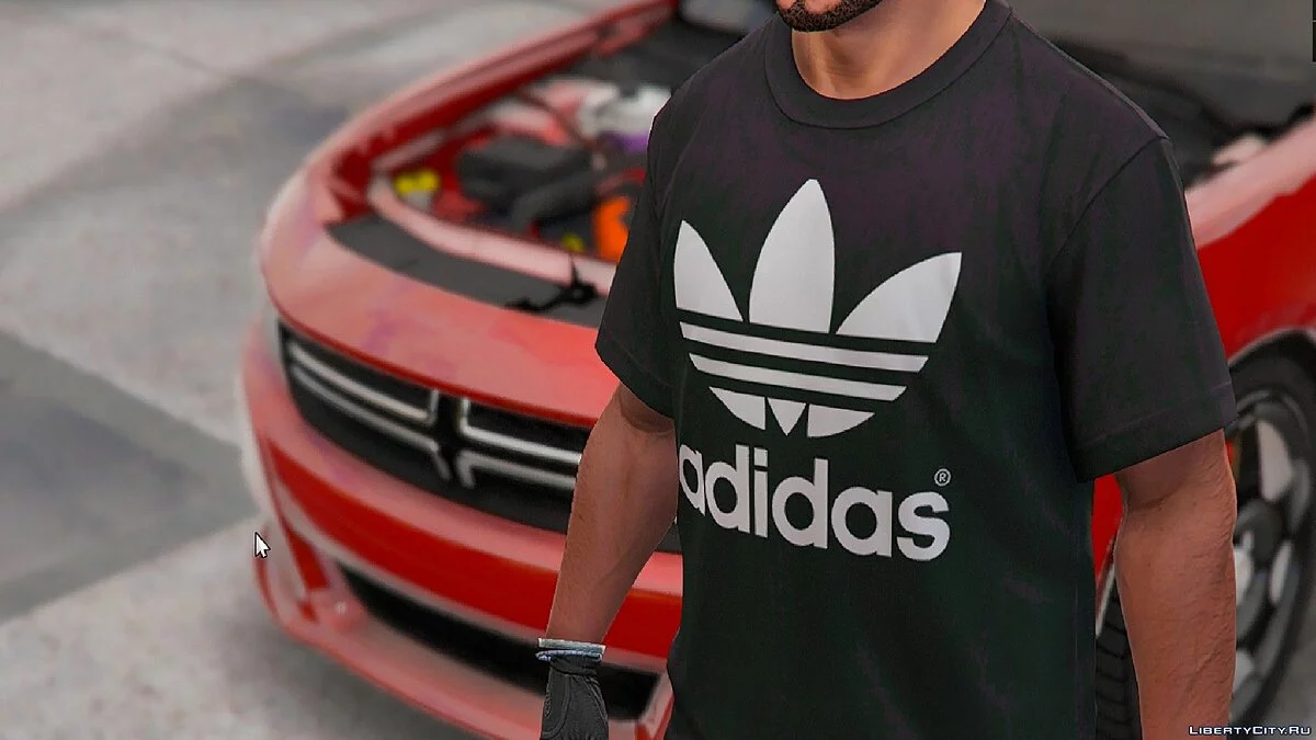 Футболка с логотипом Adidas для Франклина / GTA 5
