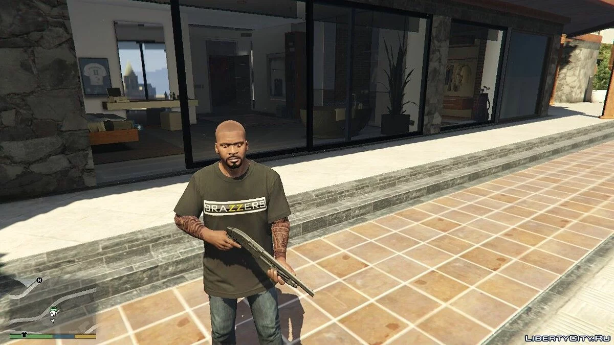 T-shirt avec le logo Brazzers pour Franklin / GTA 5